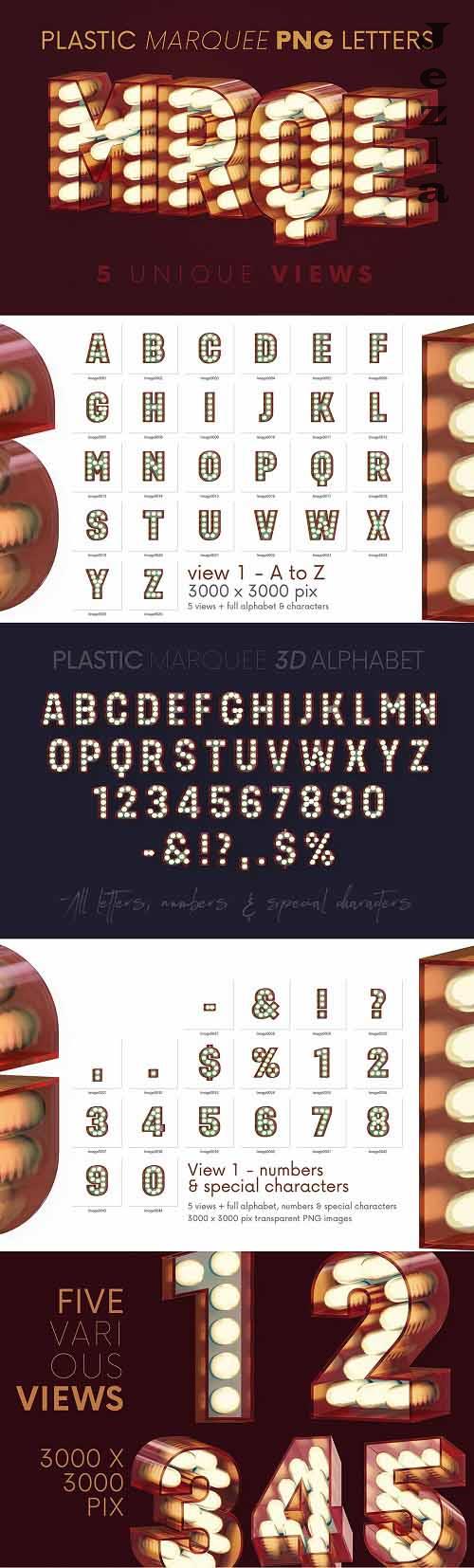 Plastic Marquee - 3D Lettering - 7015839