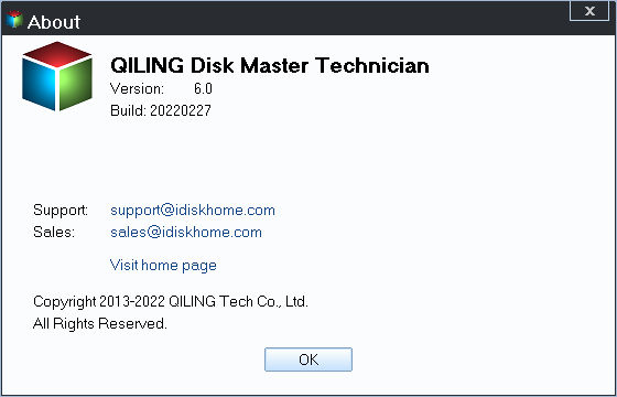 QILING Disk Master Professional / Server / Technician 6.0 Build 20220227