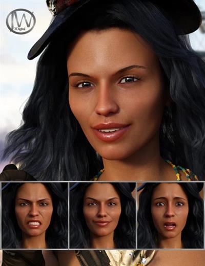 ADVENTURESS   EXPRESSIONS FOR GENESIS 8 FEMALE AND SAHIRA 8