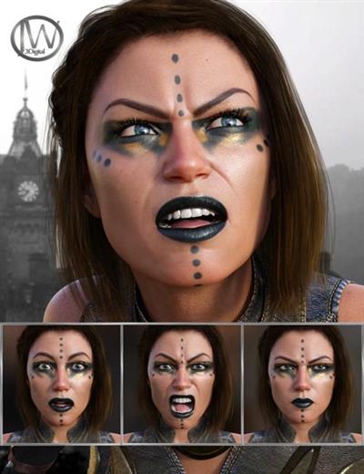 DISCOVERER   EXPRESSIONS FOR GENESIS 8 FEMALE AND ANGHARAD 8