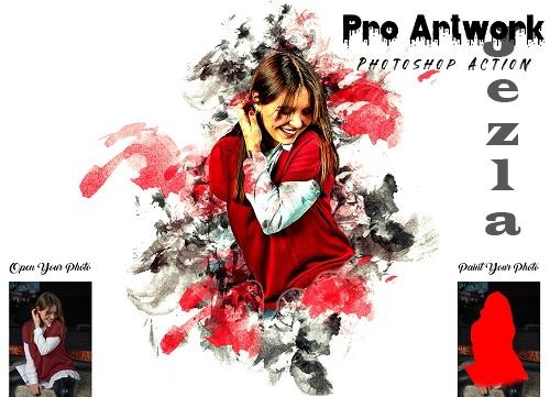 Pro Artwork Photoshop Action - 7019698