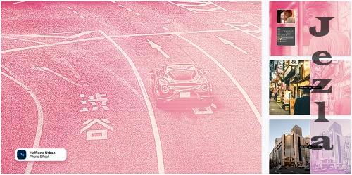 Halftone Urban photo effect