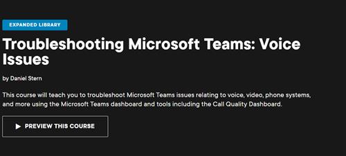 Daniel Stern - Troubleshooting Microsoft Teams Voice Issues