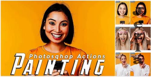 Oil Painting Photoshop Actions - 7S7EPW4
