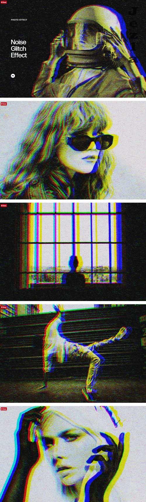 Noise Glitch Photo Effect - 7021685