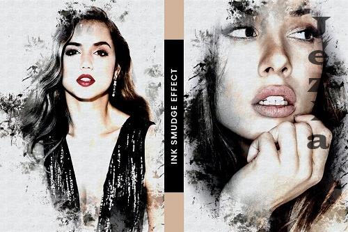 Ink Smudge Effect Photoshop Action