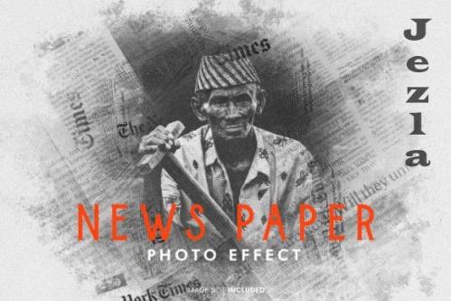 Newspaper Photo Effect