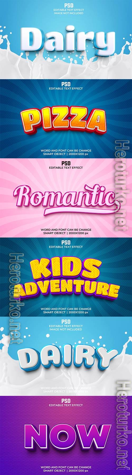 Psd text effect set vol 247