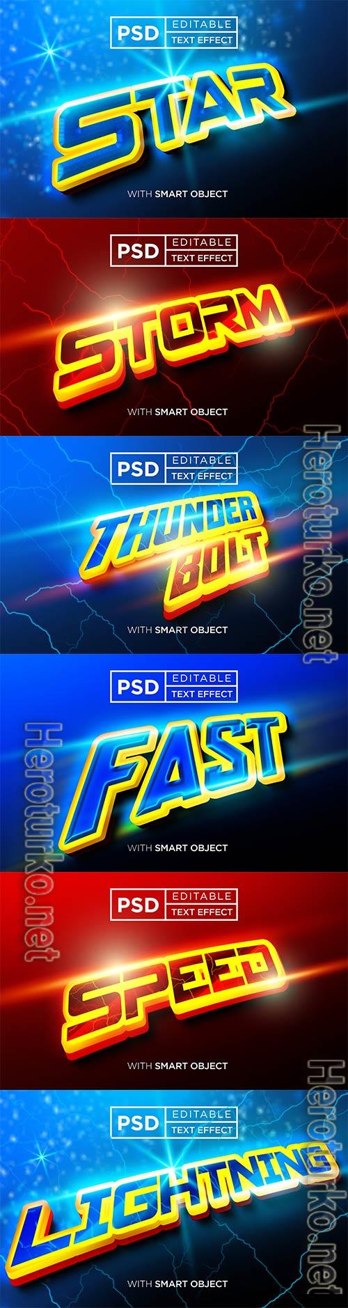 Psd text effect set vol 250