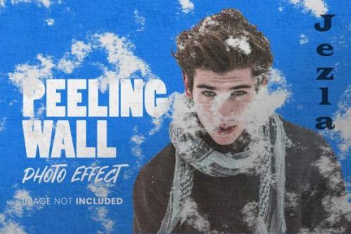 Peeling Wall Photo Effect