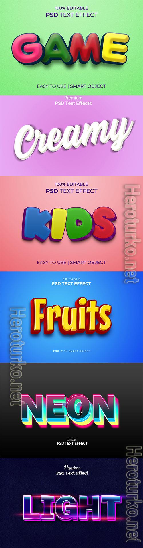 Psd text effect set vol 254