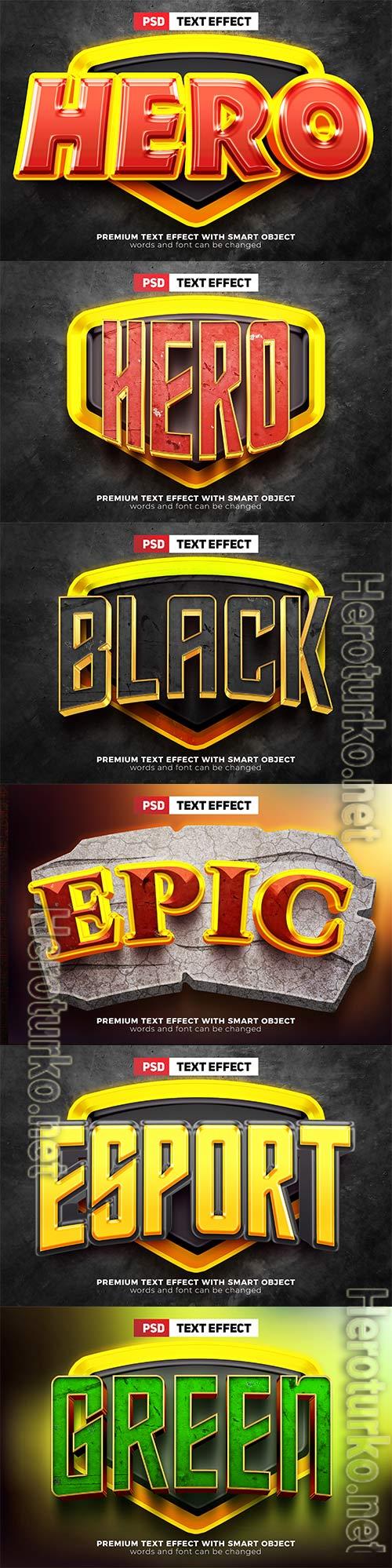 Psd text effect set vol 252