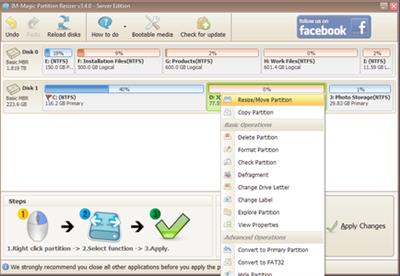IM-Magic Partition Resizer 4.1.0 + WinPE