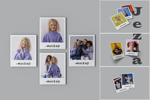 Polaroid Photos Collage Mockup