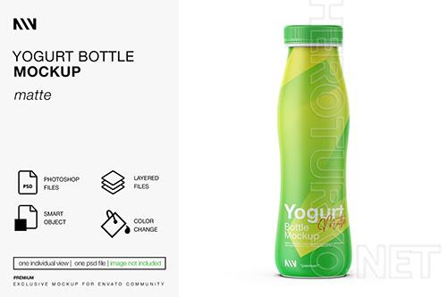 Yogurt Bottle Mockup 