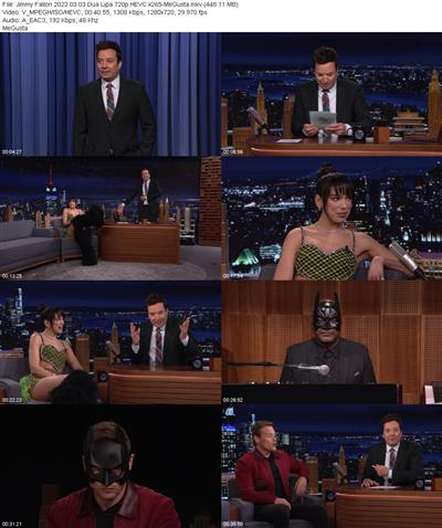 Jimmy Fallon 2022 03 03 Dua Lipa 720p HEVC x265 