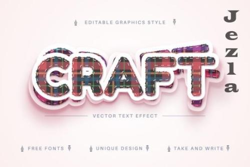 Tartan Textile Editable Text Effect - 7039780