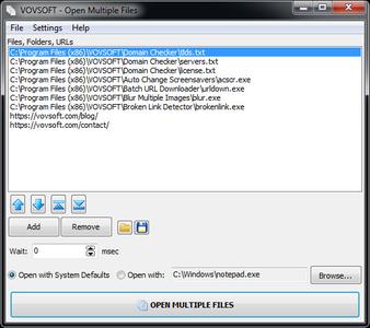 VovSoft Open Multiple Files 2.9 Portable