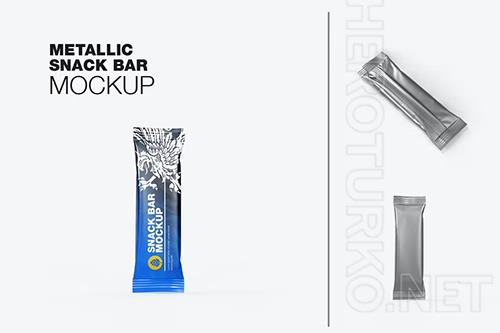 Metallic Snack Bar Mockup 