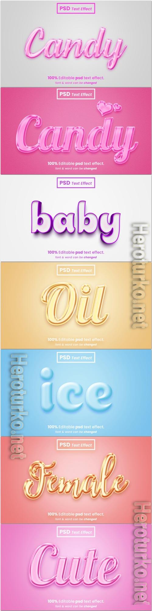 Psd text effect set vol 307