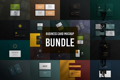Business Card Mockups Bundle - 20 Premium Graphics