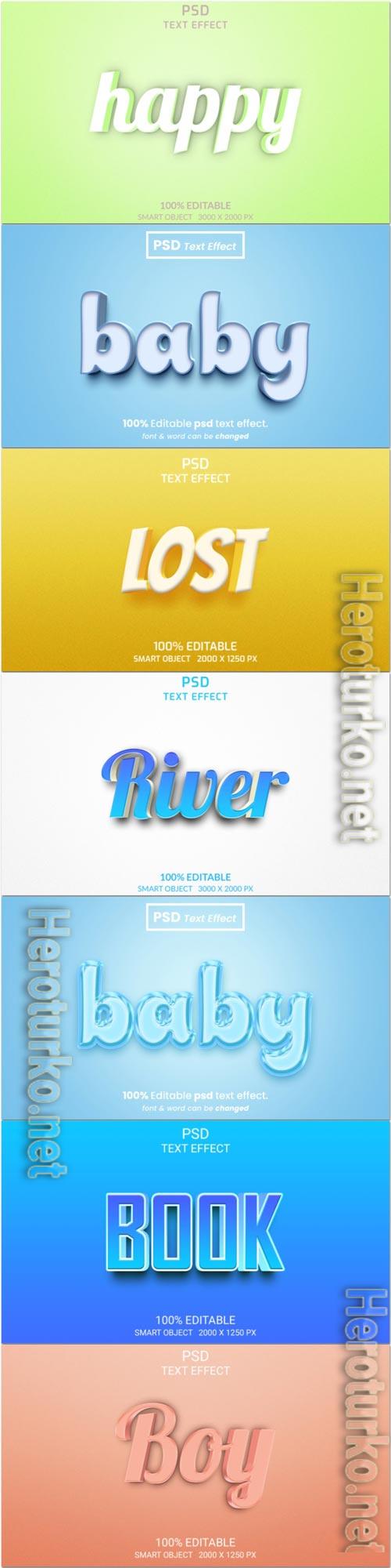 Psd text effect set vol 309