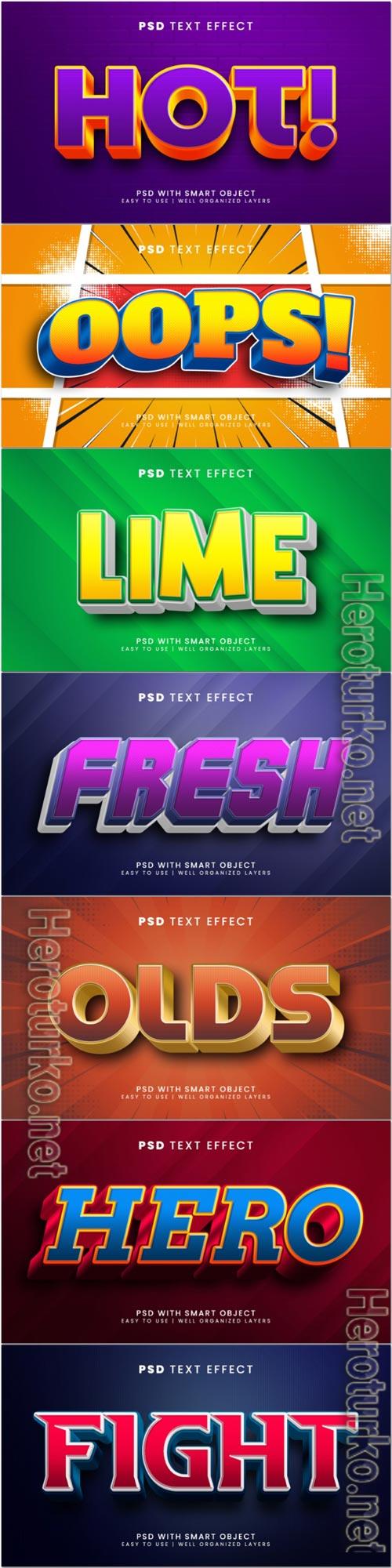 Psd text effect set vol 311