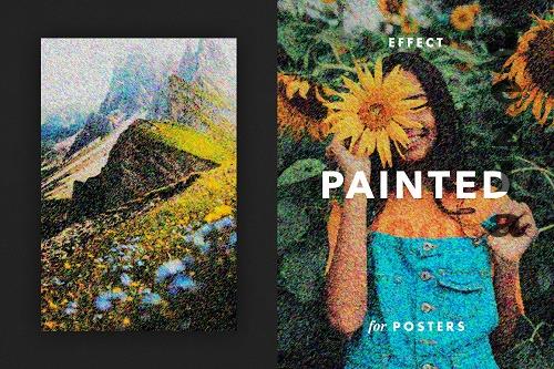 Painted Photo Effect for Posters - 7035871