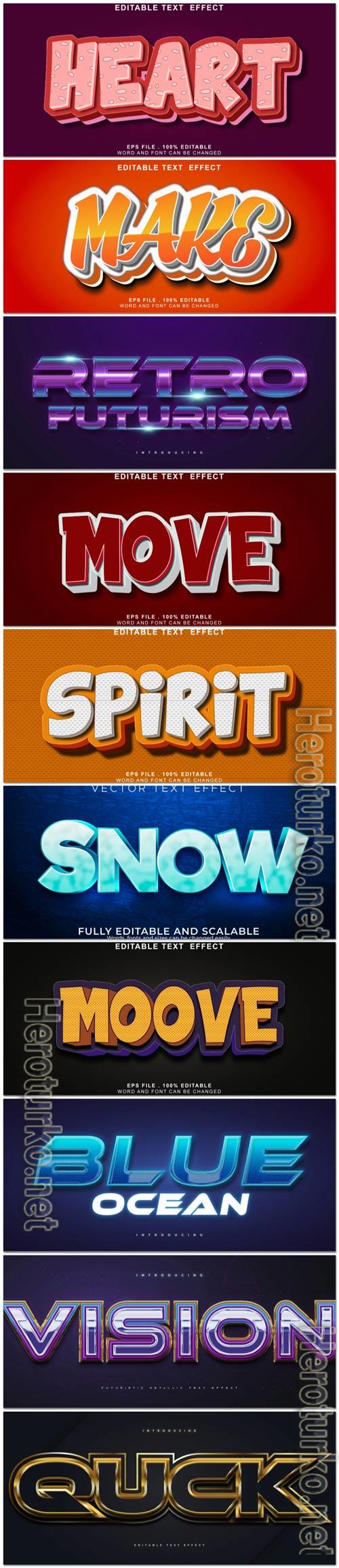 3d editable text style effect vector vol 1023 3d editable text style effect vector vol 1023