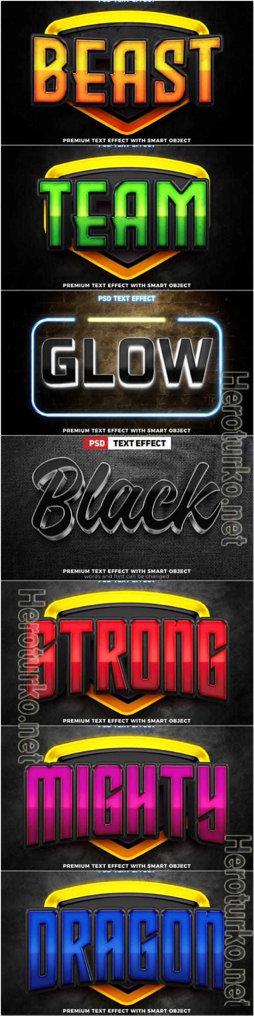 Psd text effect set vol 313