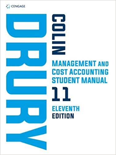 Management and Cost Accounting Student Manual, 11th Edition