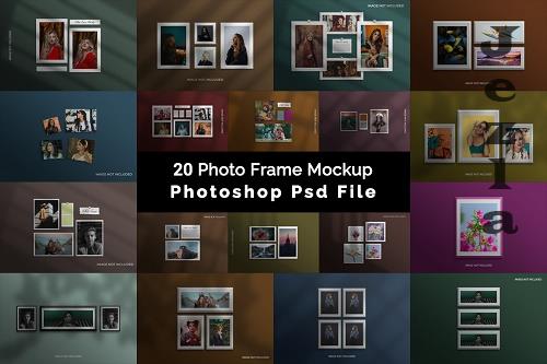 Photo Frame Mockup Bundle V2 - 20 Premium Graphics