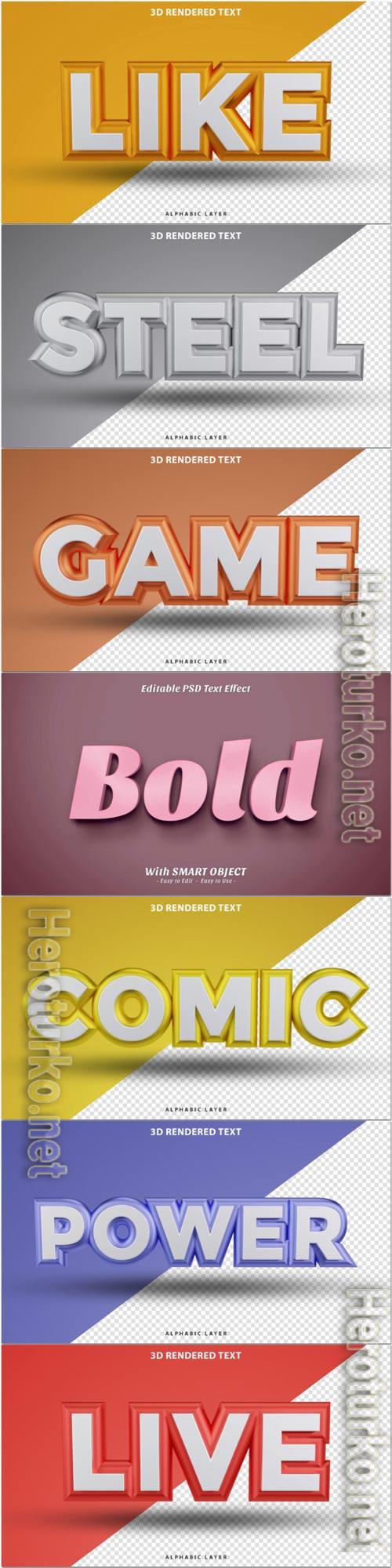 Psd text effect set vol 329