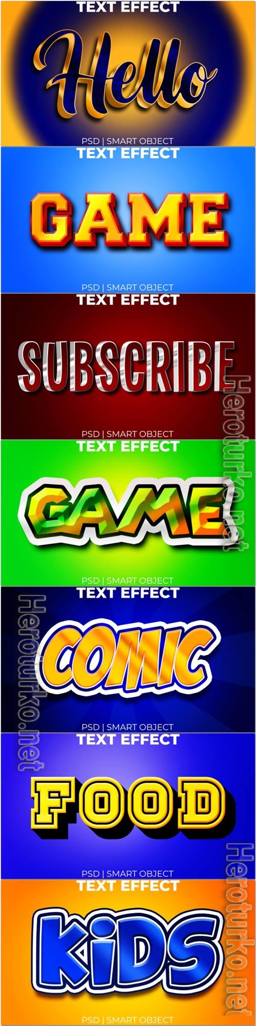 Psd text effect set vol 318
