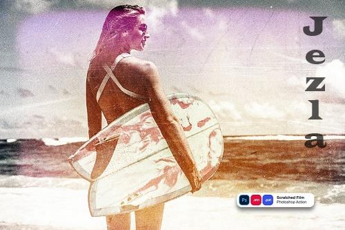 Scratched Film Photoshop Action