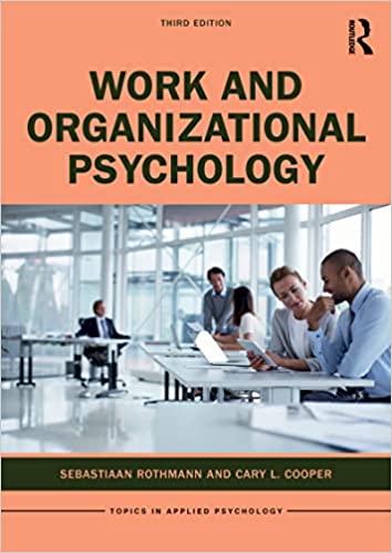 Work and Organizational Psychology (Topics in Applied Psychology), 3rd Edition