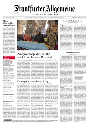 Frankfurter Allgemeine Zeitung vom 09 März 2022