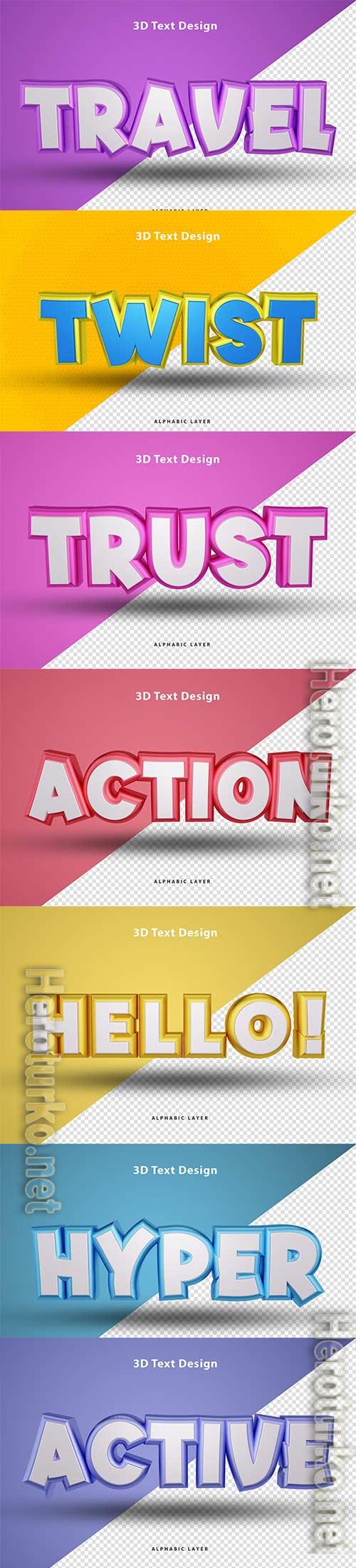 Psd text effect set vol 296