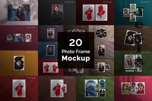 Photo Frame Mockup Bundle V3 - 20 Premium Graphics