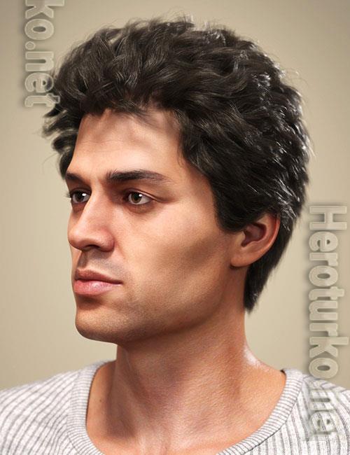 SP Hair 009 for Genesis 3 and 8 Male