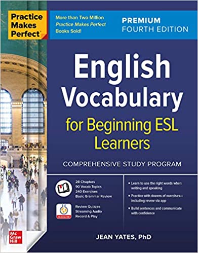 English Vocabulary for Beginning ESL Learners (Practice Makes Perfect), 4th Premium Edition (True PDF)