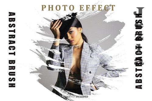 Abstract brush photo effect