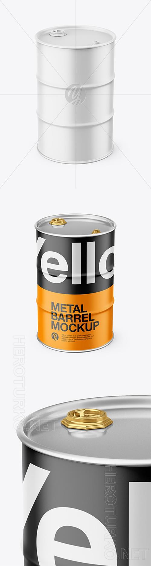 Matte Metal Barrel Mockup 46826