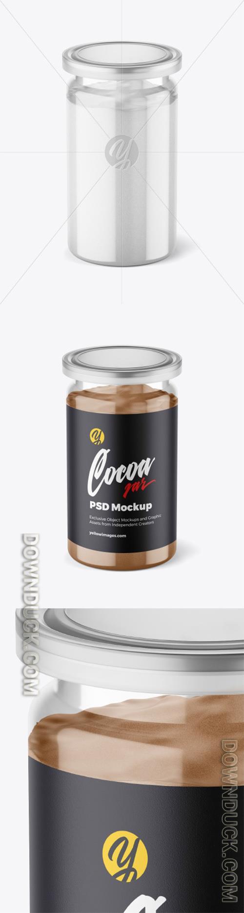 Jar with Cocoa Powder Mockup 46783