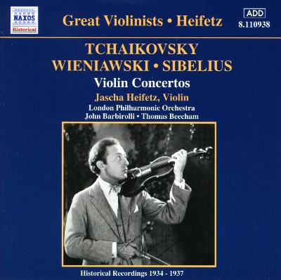 Jean Sibelius - Tchaikovsky   Wieniawski   Sibelius  Violin Concertos (Heifetz) (1935-1937)