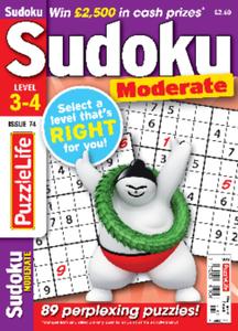 PuzzleLife Sudoku Moderate - March 2022