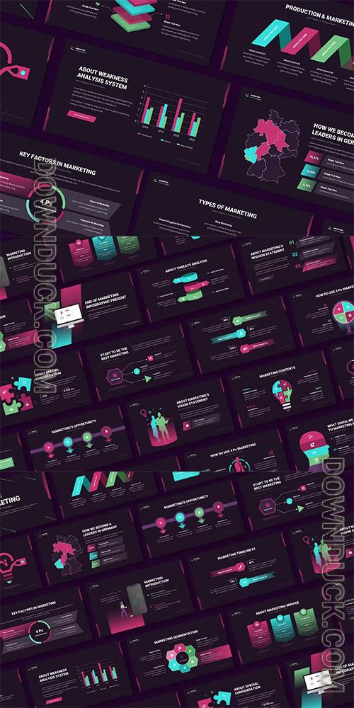 Marketing Infographic Powerpoint, Keynote and Google Slides Template