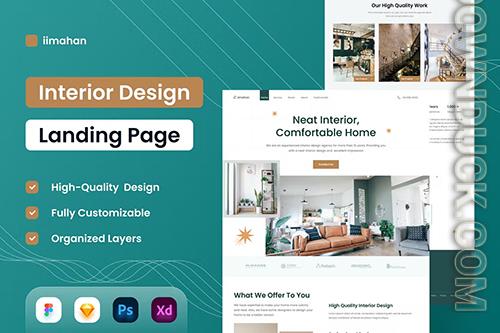 Interior Design Landing Page - UI Design 