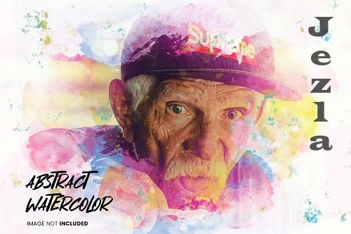 Abstract watercolor painting photo effect Abstract watercolor painting photo effect