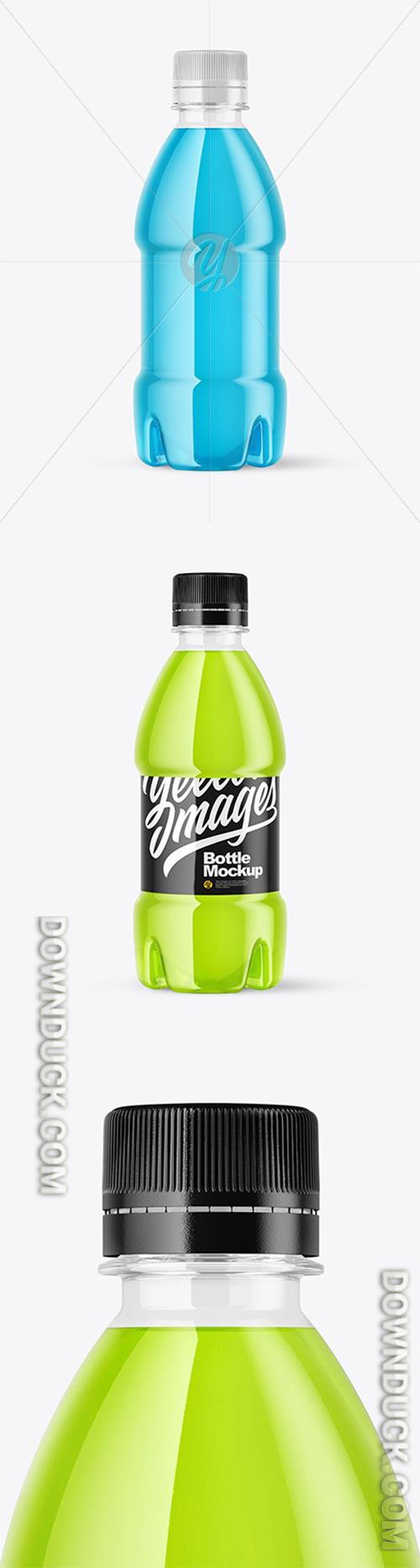 PET Drink Bottle 250ml in Shrink Sleeve Mockup 46684